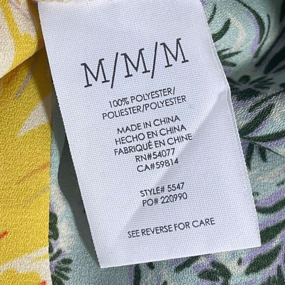 CAbi Golden Glow Floral Multi-Print Sleeveless Top Style 5547 Sz M - Picture 6 of 7